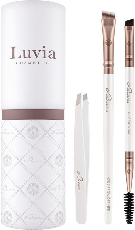 Luvia - Prime Brow Kit - Wenkbrauwkwastenset - Vegan - Incl. Pincet