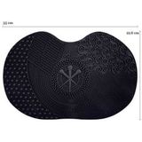 Luvia Cosmetics - Brush Cleansing Mat - Reiniging Borstelkussen - Zwart - 1 st