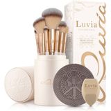 Luvia - Prime Vegan Champagne Kwastenset - 10 Stuks - Inclusief Spons