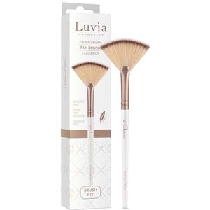 Luvia - 211 Fan Brush - Gezichtskwast - Wit - Kunsthaar