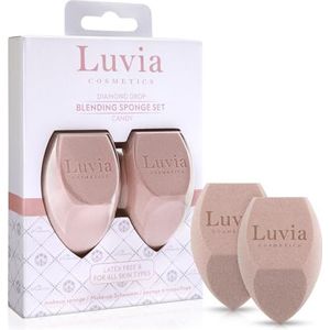 Luvia Cosmetics Diamond Drop Blending Sponge Set multifunctioneel make-up-sponsje Duo kleur Candy 2 st