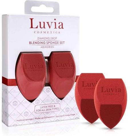 LUVIA - Diamond Sponge - Make-Up Blender - Duo Set - Vegan - Latexvrij
