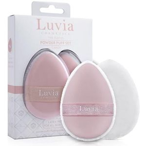 Luvia - The Puffys Makeup Puff Set - Roze-Wit - 2 Stk.