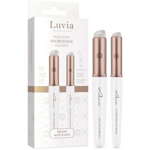 Luvia Cosmetics - Silk Brush Duo Elegance - Oogschaduw Penselen Set - 2 st