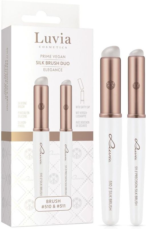 Luvia Cosmetics - Silk Brush Duo Elegance - Oogschaduw Penselen Set - 2 st