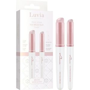 Luvia Cosmetics - Silk Brush Duo Candy - Make-up Penselen Set - 2 st