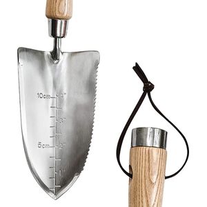 Kent & Stowe Tuinspade – professionele spade van roestvrij staal, voor harde en steenachtige vloeren, tuinspade met steel van essenhout, lengte: 110 cm