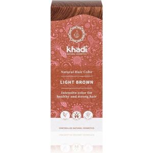 Khadi Haarkleuring Light Brown 100 gram