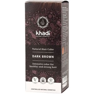 Khadi Haarkleur dark brown  100 gram