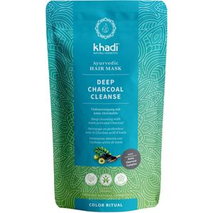 Khadi - Deep Charcoal Cleanse - Haarmasker - Amla - Houtskool