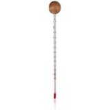 Khadi - Analoge Thermometer - Rood - Hout - Kwikvrij