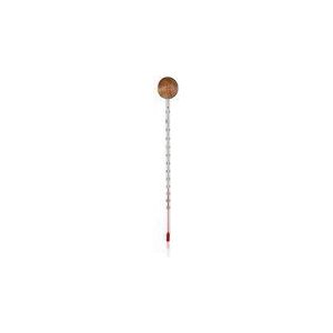 Khadi - Analoge Thermometer - Rood - Hout - Kwikvrij