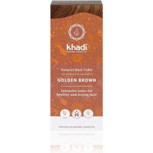 Khadi Haarkleuring Golden Brown 100 gr