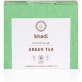 Khadi - Groene Thee Zeep - 100 Gram - Actieve Kool - Hydraterend