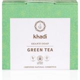 Khadi - Groene Thee Zeep - 100 Gram - Actieve Kool - Hydraterend