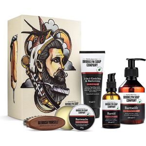 Brooklyn Soap Company - Ultimate Beard Box - Baardverzorgingsset - Geschenkdoos - Inclusief Baardshampoo en Baardolie