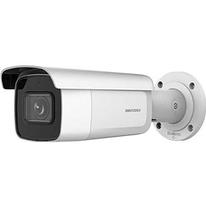 INKOVIDEO V-840-MW 4 mA 8 MP netwerk PoE bewakingscamera met 4x optische zoom (wit), nachtzicht tot 30 m, audio- en alarminterface