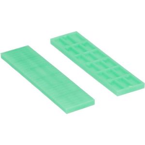 Rasterblokje 26x5mm Groen 100/Zak