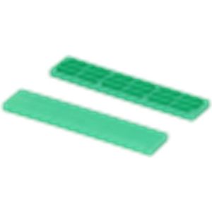 Rasterblokje 22x5mm Groen 100/Zak