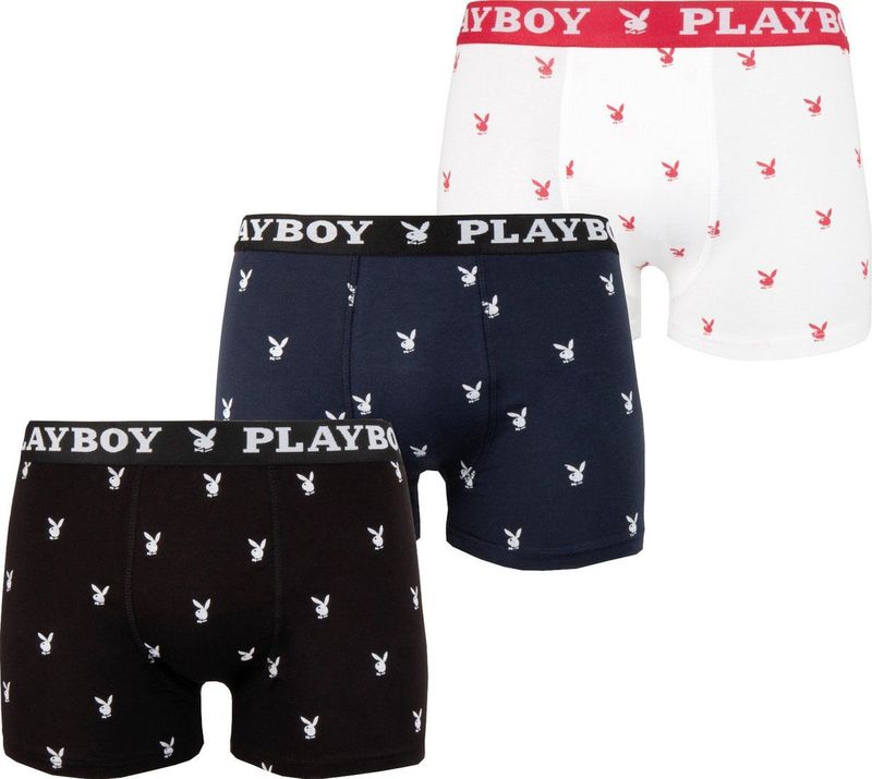 Playboy Boxershort 3 Pack Playboy Miller Maat S Man