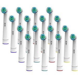 16 stuks opzetborstels compatibel met vele Nevadent tandenborstels, reserveborstelkoppen (zie productbeschrijving) van ONEBUY24