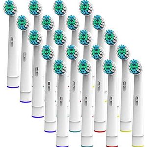 20 stuks opzetborstels compatibel met vele Nevadent tandenborstels, reserveborstelkoppen (zie productbeschrijving) van ONEBUY24