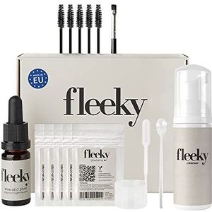 fleeky Brow Henna Kit - DIY wenkbrauwverf voor brows on fleek, henna-kleurpoeder voor natuurlijke wenkbrauwkleuren, perfect voor meisjesavond, verjaardagscadeau voor vriendi (Maxi, blonde)