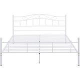 Metalen bed twijfelaar Florenz incl. bedbodem wit