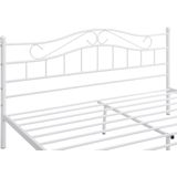 Metalen bed twijfelaar Florenz incl. bedbodem wit
