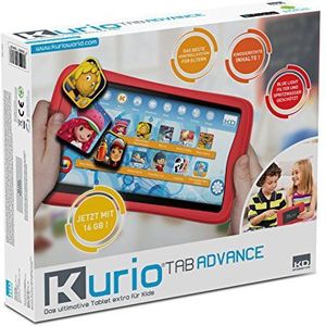 Kurio DECIIC17150 kindertablet met 7 inch multi-touch-monitor, 2 camera's, 16 GB geheugen, 1 GB RAM, Android OS, kindvriendelijk internetfilter en bumper beschermhoes, kindertab, 7 inch, ca. 17,7 cm.