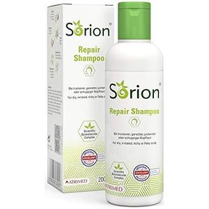 Sorion Sorion Repair Shampoo voor de verzorging van droog, geïrriteerd/schilferig of jeukend hoofdleer, met Ayurvedische plantenextracten, 200 ml