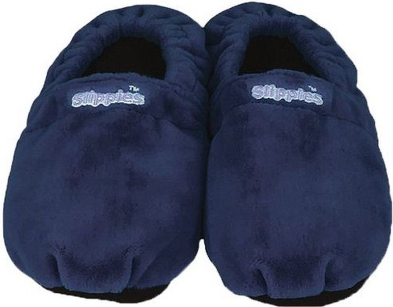 Warmies - Slippies - Donker Blauw - 1 Paar - Pilling-vrij Polarfleece