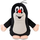 Magnetron warmte knuffel mol zwart/wit 19 cm