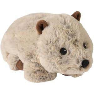 Warmies warmteknuffel wombat (buideldier) - opwarmknuffel geschikt voor magnetron en oven - magnetron knuffel wombat