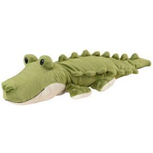 Warmte/magnetron opwarm knuffel krokodil - Dieren cadeau artikelen voor kinderen - Heatpack
