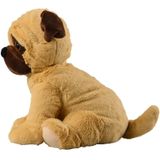 Warmte/magnetron opwarm knuffel mopshond - Dieren cadeau artikelen voor kinderen - Heatpack