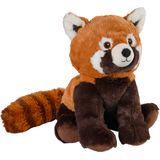 Warmies Warmte/magnetron opwarm knuffel - Rode Panda - rood/bruin - 25 cm - pittenzak