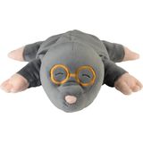 Warmies Warmte/magnetron opwarm knuffel - Mol - grijs - 35 cm - pittenzak