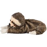 Warmies Warmte/magnetron opwarm knuffel - Luiaard - bruin - 33 cm - pittenzak