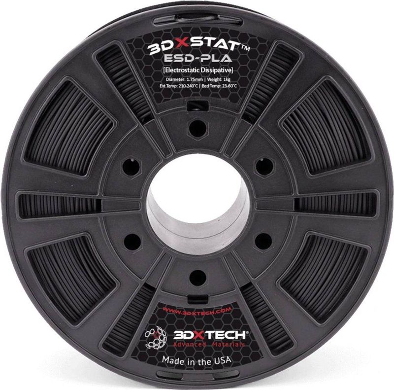 3D Xtech PLA2030750BK0 3DXSTAT Conductive ESD Filament PLA kunststof Geurarm, Slagvast 2.85 mm 750 g Zwart 1 stuk(s)