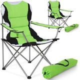 Tectake Stoelenset Luxe Campingstoelen - Groen;Zwart