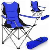 Tectake Stoelenset Luxe Campingstoelen - Blauw;Zwart