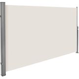 Aluminium Windscherm Uitschuifbaar met Oprolmechanisme - 180 X 300 C - Beige