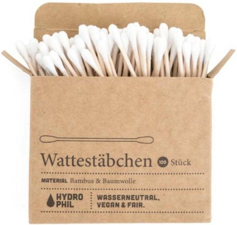 Hydrophil Wattenstaafjes Bamboe 100 stuks