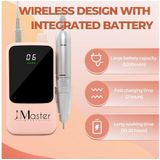 JCMaster Maniküre-Pediküre-Set, Nagelfräser 35000RPM, 5200mAh, 12 Nagelfeile-Bits und Schleifbänder