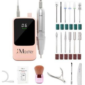 JCMaster Nagelfrees, Elektrische Nagelvijl, beginners en professionele frees voor gelnagels, draadloos, pedicureset, voetverzorging, elektrisch