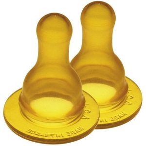 Goldi Sauger Flessenspeen – Vanaf 8 maanden – 100% natuurrubber – 2 stuks