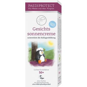 PAEDIPROTECT - Gezichtszonnecrème - SPF 50+ - 30 ml - Parfumvrij - Vegan
