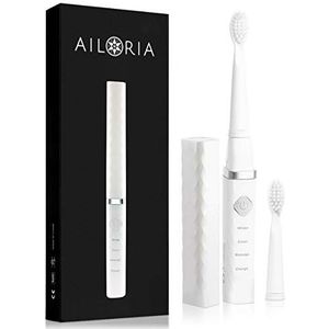 Ailoria Flash Travel Adult Sonic toothbrush White - Ailoria Flash Travel, Adult, Sonic toothbrush, 40000 movements per minute, Daily care,Deep clean,Massage,Whitening, White, 4 x 30 sec