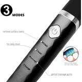 Ailoria Flash Travel Adult Sonic toothbrush Black - Ailoria Flash Travel, Adult, Sonic toothbrush, 40000 movements per minute, Daily care, Deep clean, Massage, Whitening, Black, 4 x 30 sec